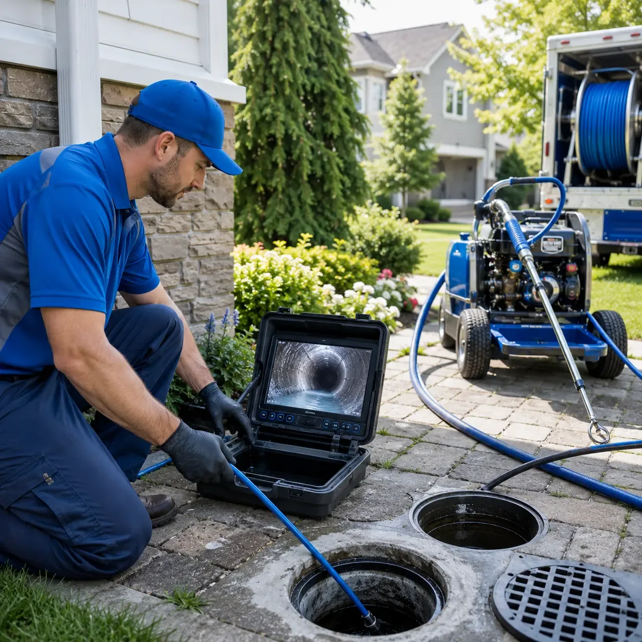 Outdoor drain cleaning professionals serving Bangor, PA