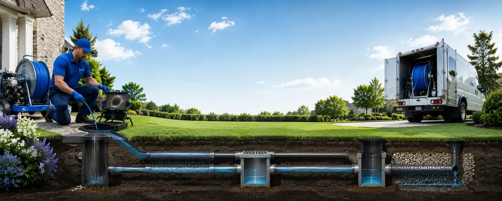 Outdoor drain cleaning information for Bangor, PA